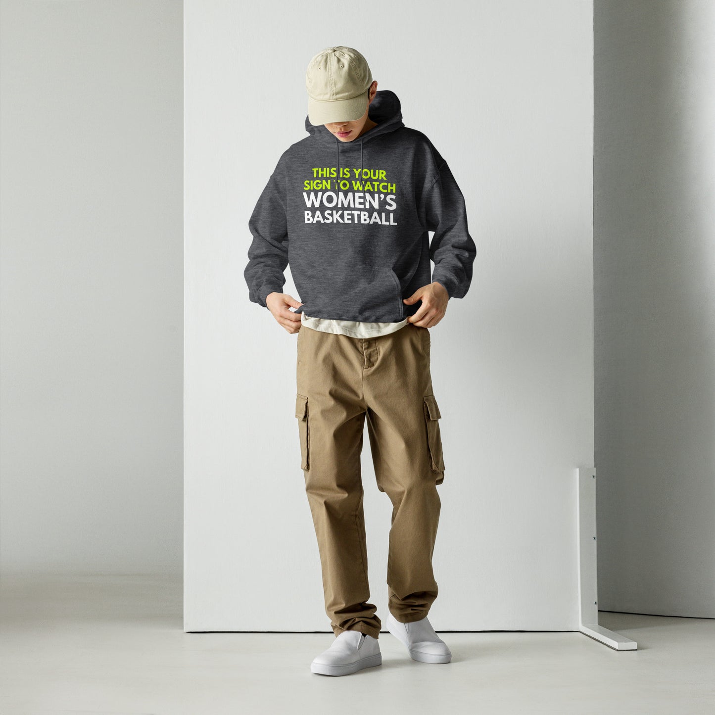 This is your sign to watch women's basketball gray hoodie