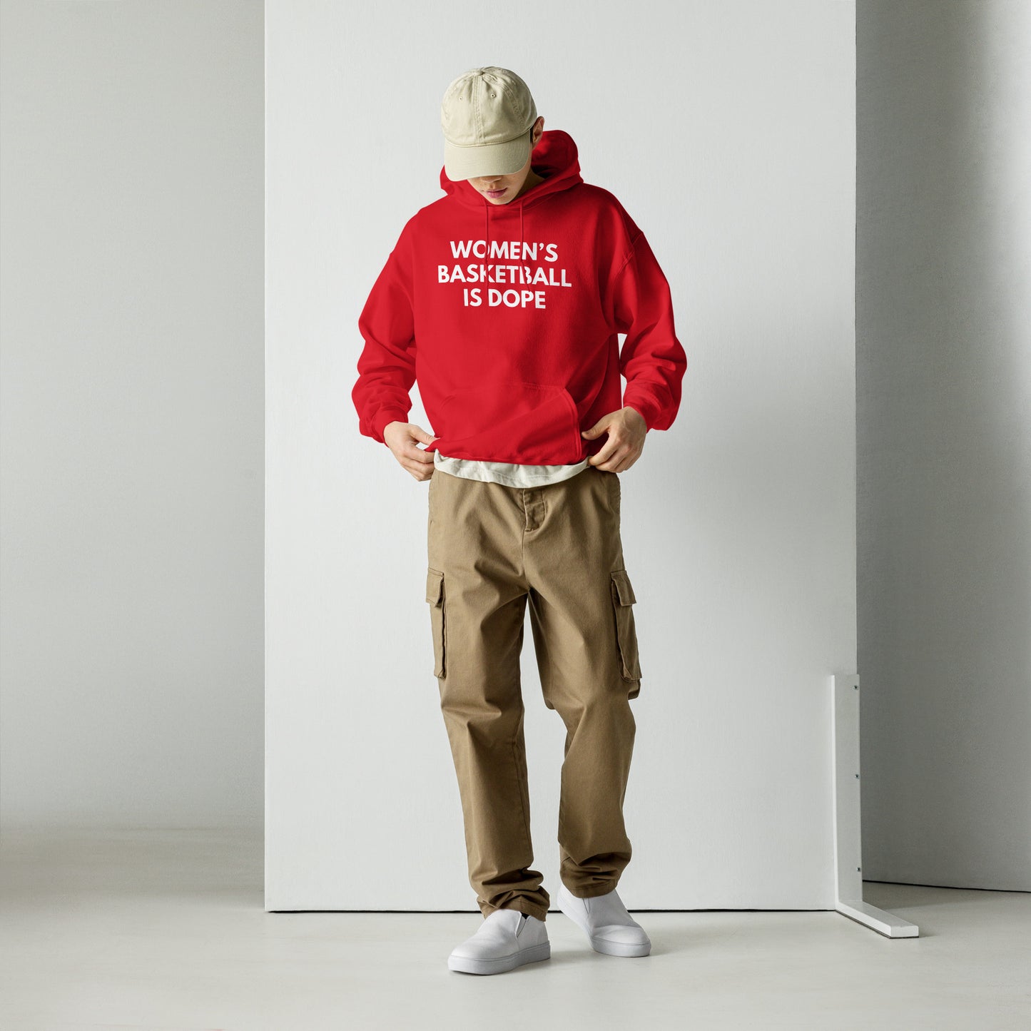 Women's basketball is dope red hoodie